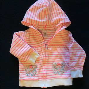 Baby Girls Striped Layering HOODIE